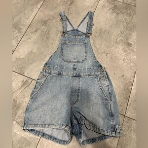 Hollister Denim High-Rise Overalls